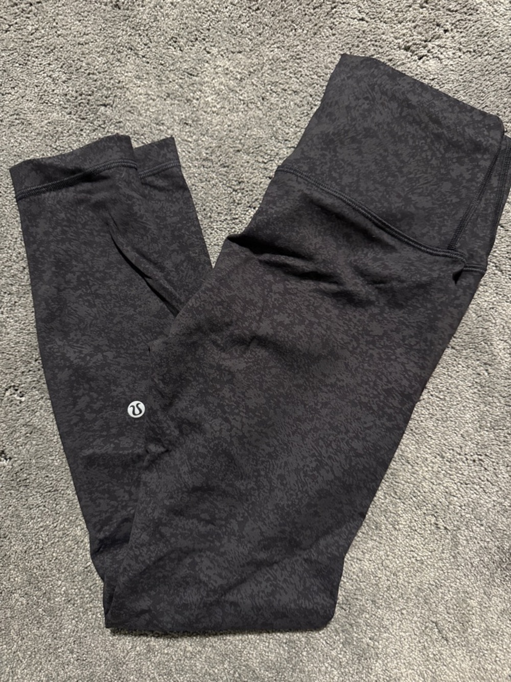 High-Waist Black Leggings lululemon wunder train 25” size 6